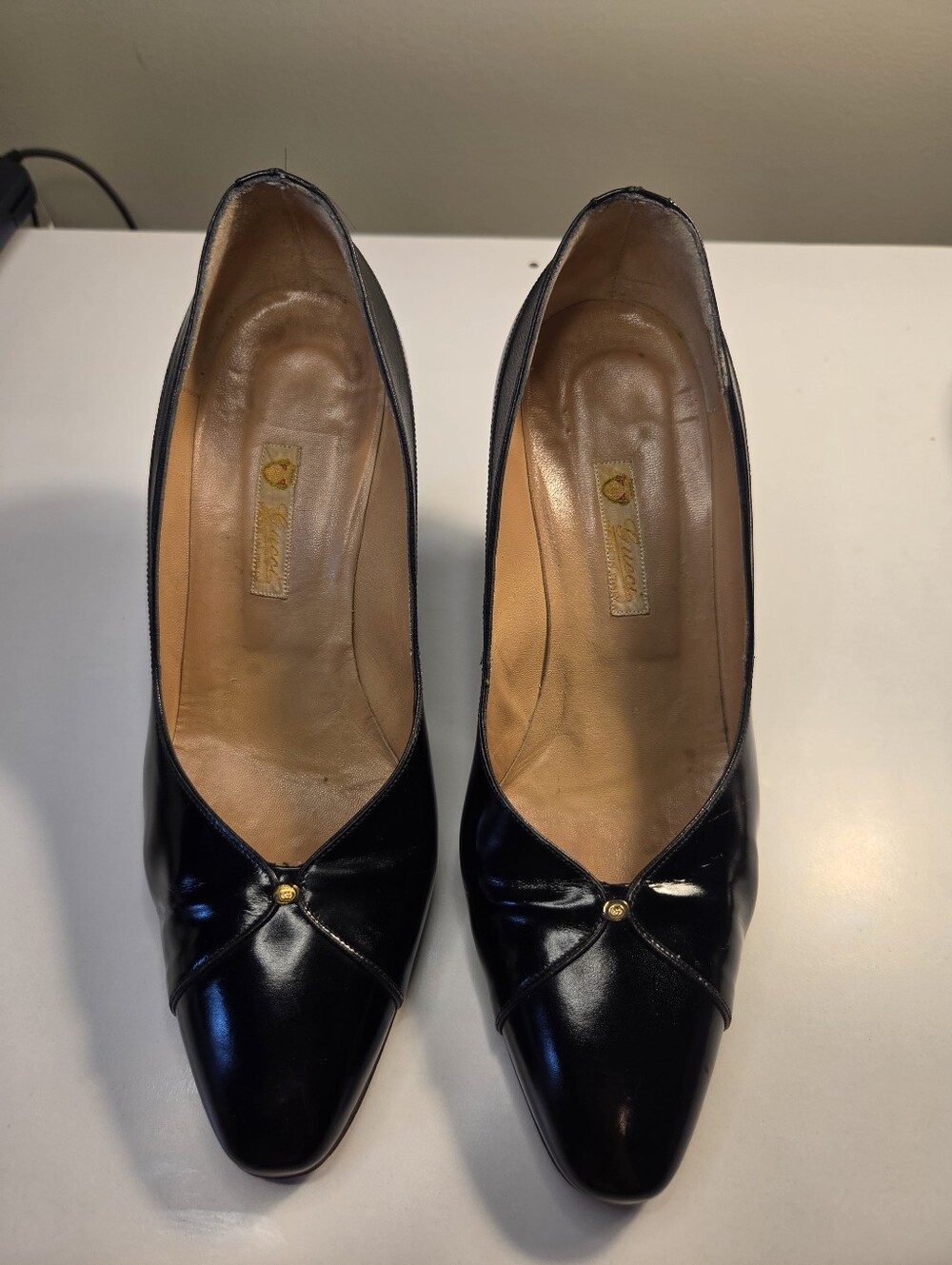 Gucci Classic Black Leather Women’s Pumps 36 Authentic